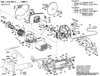 Bosch 0 601 554 042 Circular hand saw 240 V / GB Spare Parts